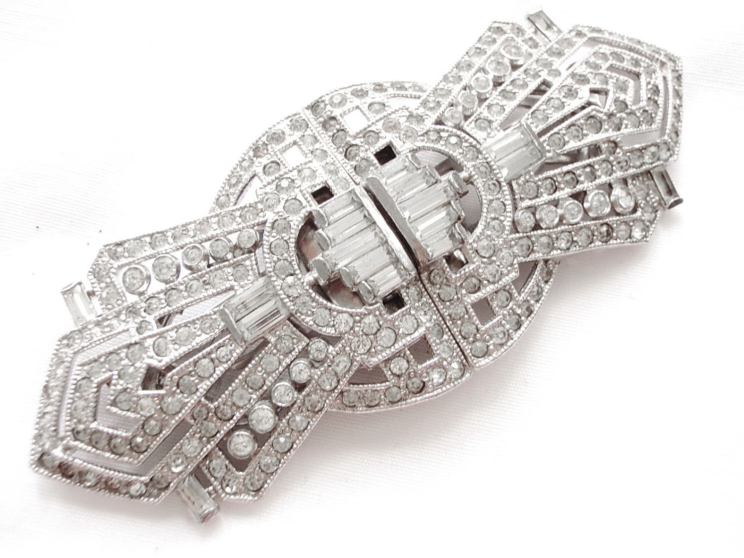 2x Art Deco Rhinestone Duette Brooches – Classics.Life