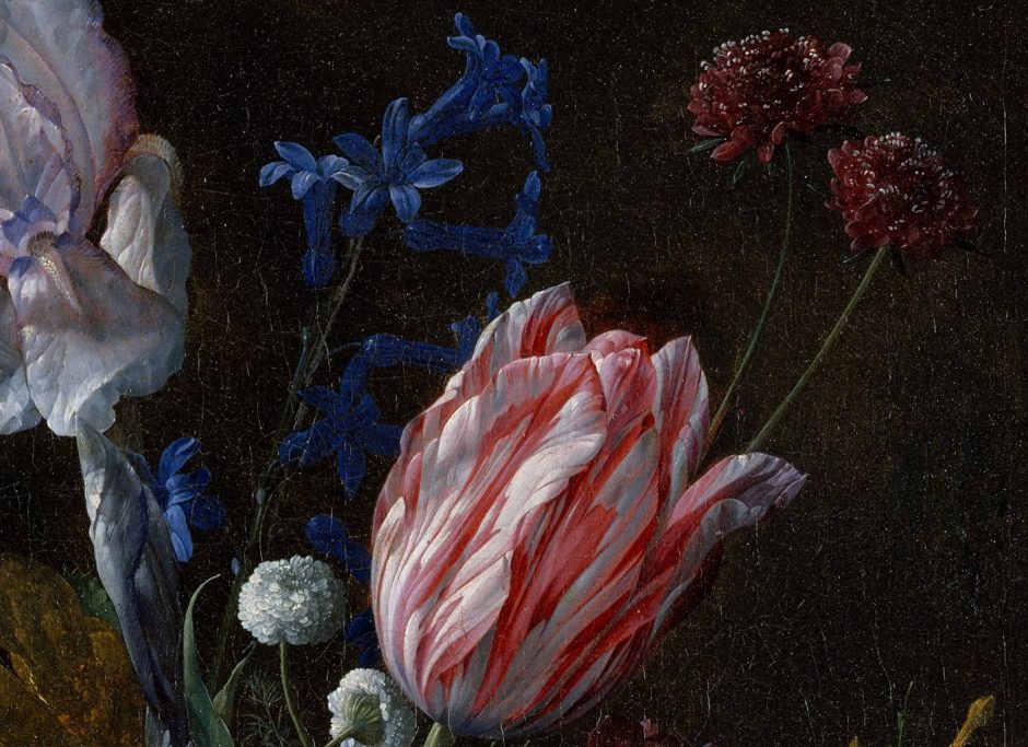 Nicolaes van Veerendael: Bouquet of Flowers in a Crystal Vase (1662 ...