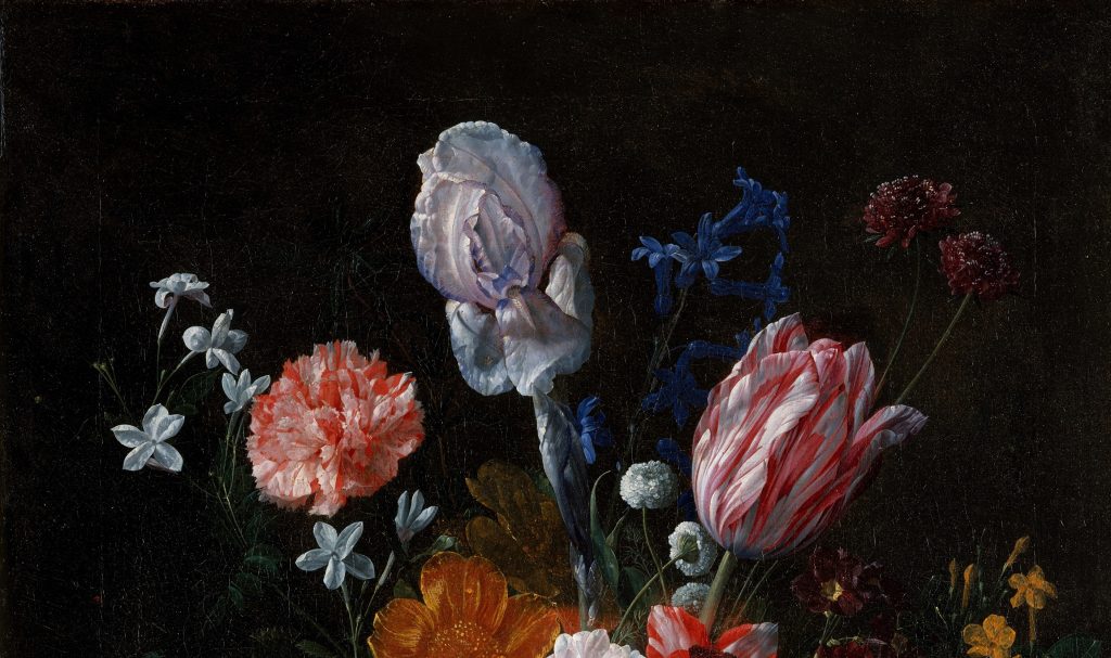 Nicolaes van Veerendael: Bouquet of Flowers in a Crystal Vase (1662 ...