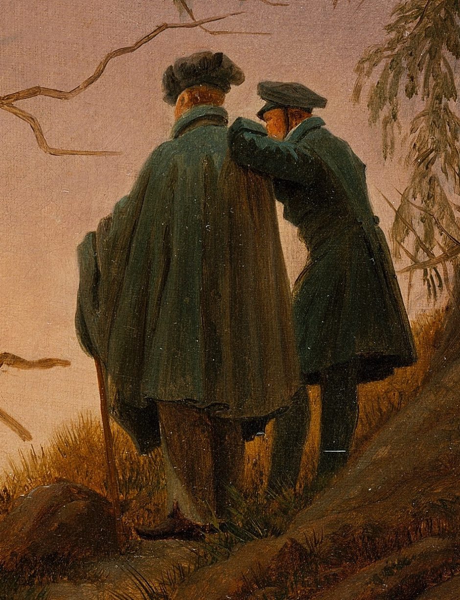 Caspar David Friedrich: Two Men Contemplating the Moon (1819 ...