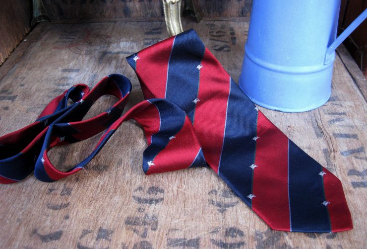 Vintage Burberry Rep Stripe Tie