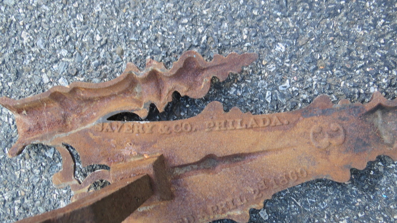 Antique Cast Iron Andirons