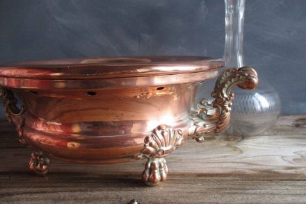 Antique Copper Warming Dish