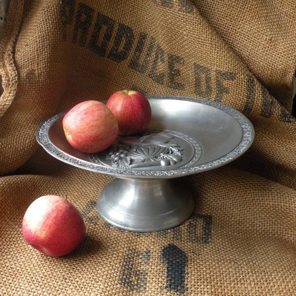 Antique Pewter Cake Stand